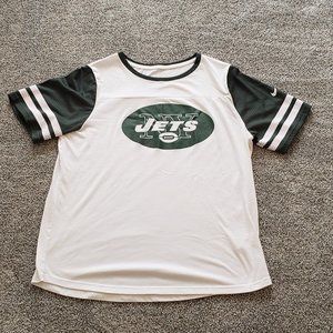 Nike New York Jets Tee with Jersey Mesh Sleeves